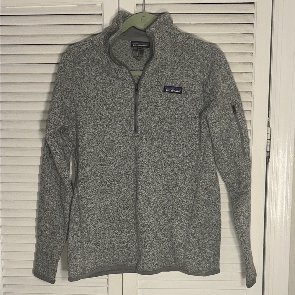 Patagonia Men's Zip-Up Sweater in Heather Gray